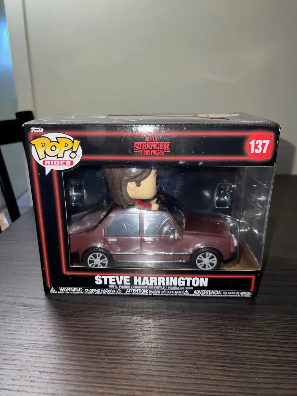Steve Harrington w/ Car Funko Pop RIDE #150 Stranger Things Season 5 Television